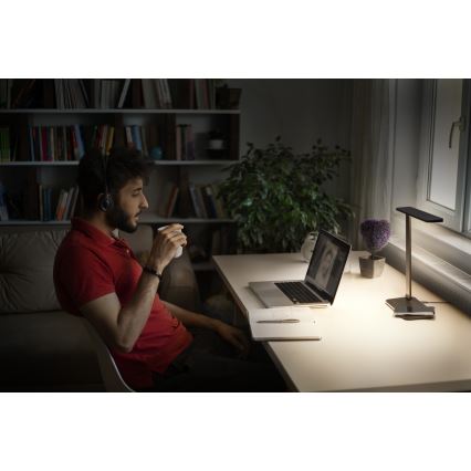 Osram - LED zatemnjevalna namizna svetilka OFFICE LINE LED/17W/230V 3000/4000/6500K črna