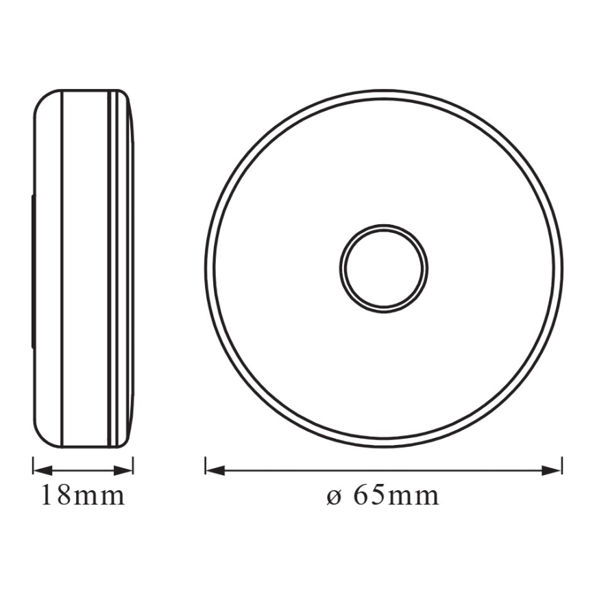 Osram - LED zatemnjiva orientacijska svetilka DOT-IT LED/0,45W/5V 500 mAh bela