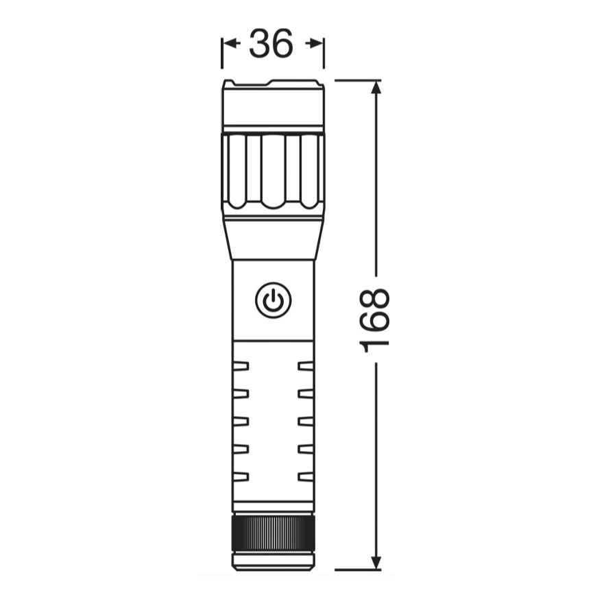 Osram - zatemnljiva polnilna LED svetilka LEDINSPECT PRO TORCH 500 LED/6W/3,7V 2200 mAh IP44