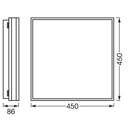 Osram - LED zatemnljivo stropno svetilo SMART+ MAGNET LED/42W/230V 45x45 cm 3000-6500K Wi-Fi