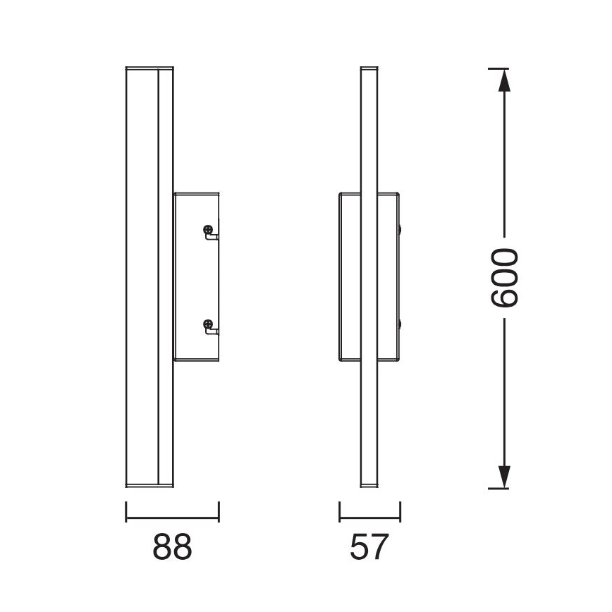 Osram - Zatemnjiva LED osvetlitev za ogledalo ORBIS MIRROR LED/10W/230V 3000/4000K 60 cm IP44