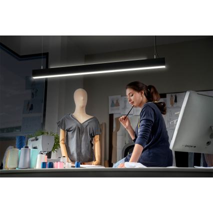 Osram - LED zatemljiv lestenec na kablu OFFICE LINE LED/42W/230V 4000K 112,6 cm črna