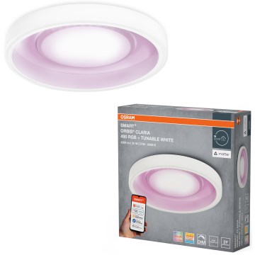 Osram - zatemnjiva stropna LED RGBW svetilka SMART+ CLARIA LED/32W/230V, premer 49 cm, 2700-6500K, Wi-Fi