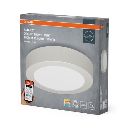 Osram - LED zatemnljivo stropno svetilo SMART+ DOWNLIGHT LED/12W/230V premer 20 cm 3000-6500K Wi-Fi