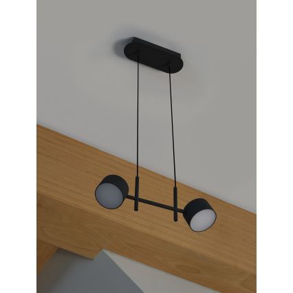 Osram - LED lestenec z možnostjo zatemnitve na kablu DECOR KYOTO 2xLED/10W/230V CRI 90 črn