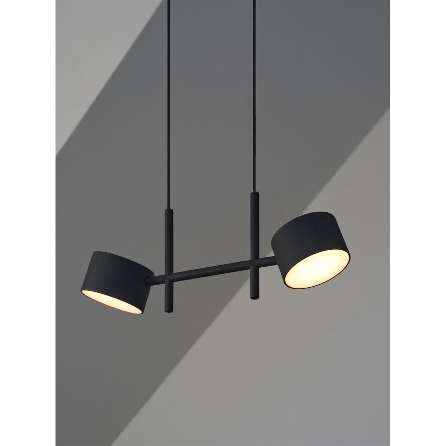 Osram - LED lestenec z možnostjo zatemnitve na kablu DECOR KYOTO 2xLED/10W/230V CRI 90 črn