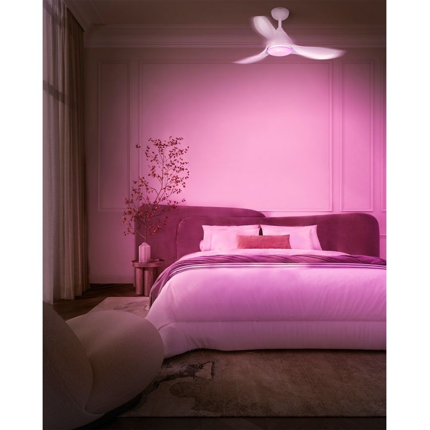 Osram - LED RGB zatemljiv stropni ventilator NORDES LED/18W/230V 3000-6500K + daljinski upravljalnik
