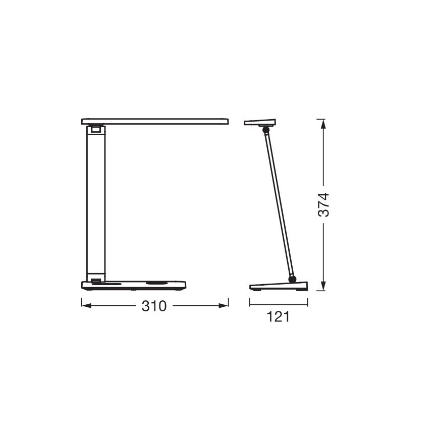 Osram - Zatemnljiva LED namizna svetilka OFFICE LINE LED/7W/230V 3000/4000/6500K črna
