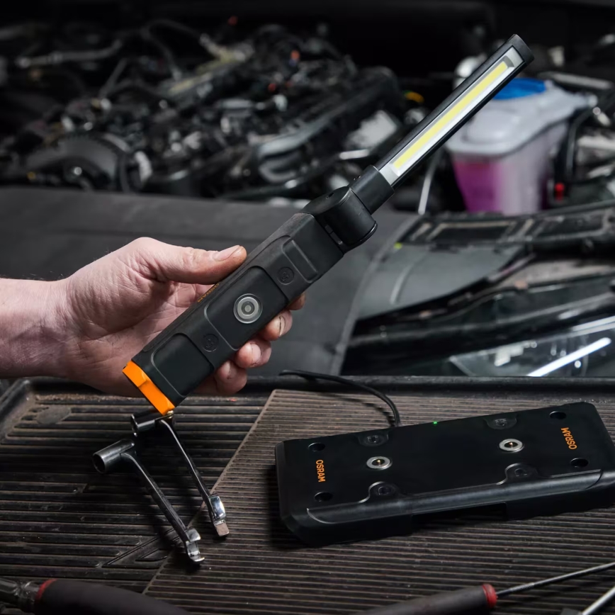 Osram - LED Polnilna svetilka s prilagodljivo svetlostjo LEDINSPECT WIRE-FREE SLIM 600 LED/5W/3,7V IP54 2600 mAh