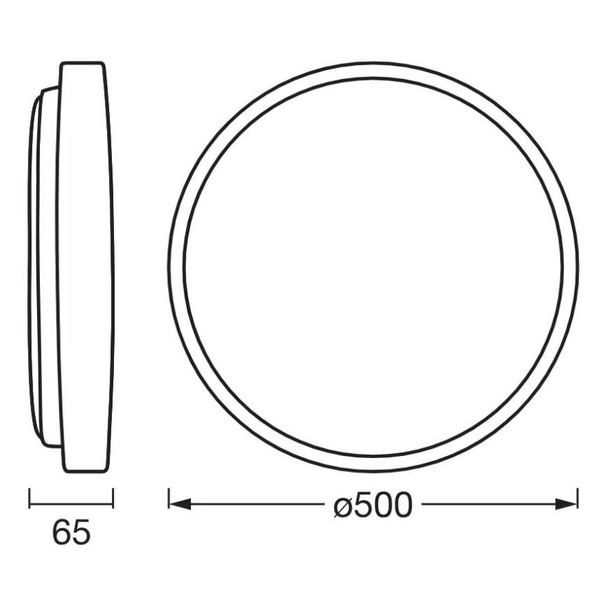 Osram - LED zatemnjevalna stropna svetilka ORBIS ALISON LED/36W/230V, premer 50 cm, bež