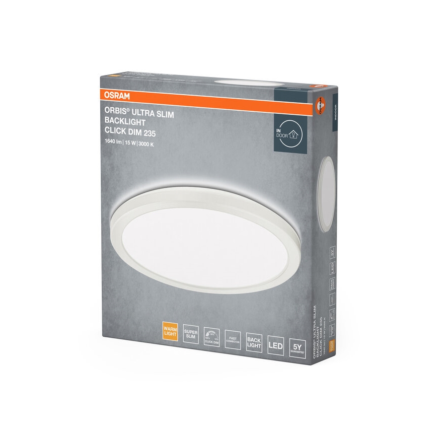 Osram - zatemnljivo LED stropno svetilo ORBIS LED/15W/230V, belo