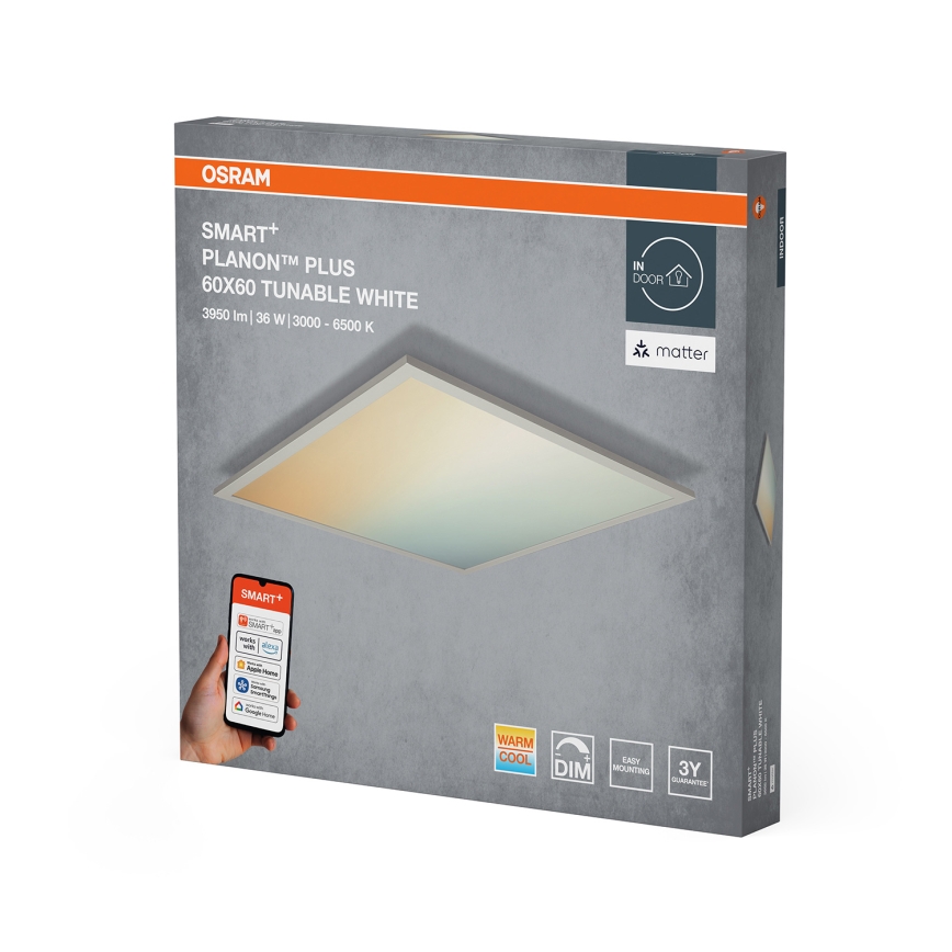 Osram - Zatemnjevalna LED stropna svetilka SMART+ PLANON LED/36W/230V 60x60 cm 3000-6500K Wi-Fi