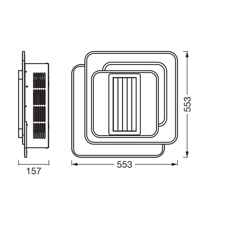 Osram - LED zatemnljivo stropno svetilo s ventilatorjem CEILING FAN LED/55W/230V 3000-6500K belo + daljinski upravljalnik