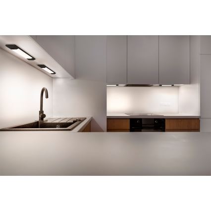 Osram - LED zatemnljiva svetilka pod omaro s senzorjem gibanja LINEAR EDGE LED/4W/230V 3000/4000/6500K 30 cm črna