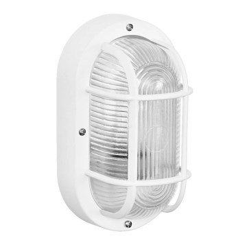 Osram - Zunanja stenska svetilka BULKHEAD 1xE27/10W/230V IP54 bela