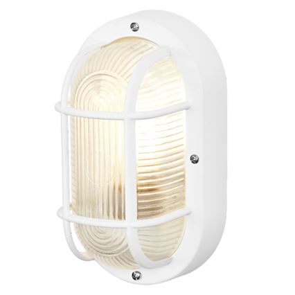 Osram - Zunanja stenska svetilka BULKHEAD 1xE27/10W/230V IP54 bela