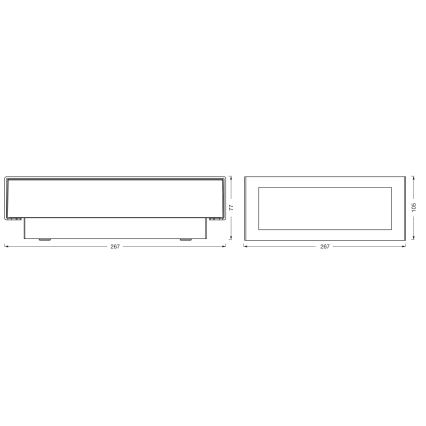 Osram - Zunanja stenska svetilka ENDURA STYLE LED/10W/230V IP54 antracit