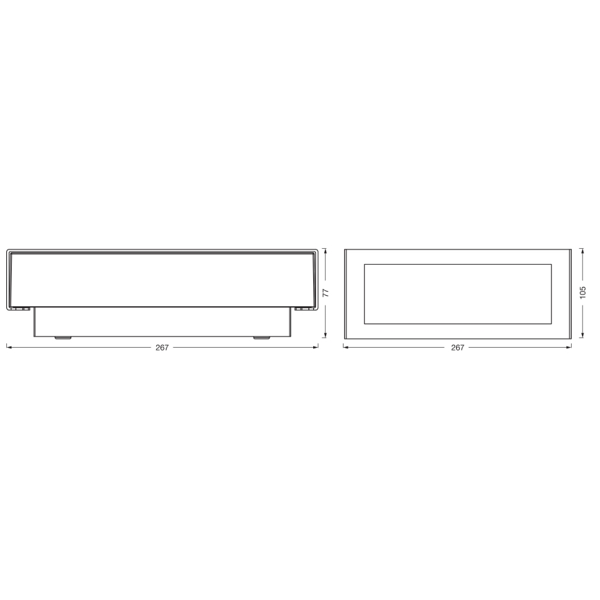 Osram - Zunanja stenska svetilka ENDURA STYLE LED/10W/230V IP54 antracit