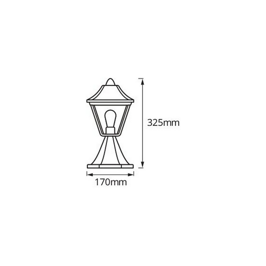 Osram - Zunanja svetilka TRADITION 1xE27/60W/230V IP44 patina/zlata