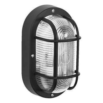 Osram - Zunanje stensko svetilo BULKHEAD 1xE27/10W/230V IP54 črno