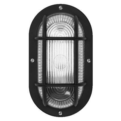 Osram - Zunanje stensko svetilo BULKHEAD 1xE27/10W/230V IP54 črno