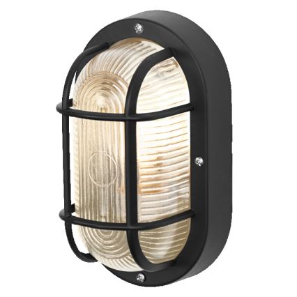 Osram - Zunanje stensko svetilo BULKHEAD 1xE27/10W/230V IP54 črno