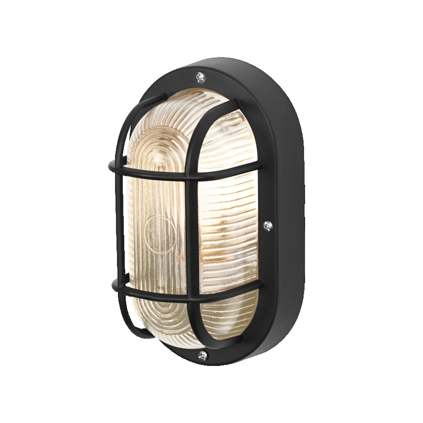 Osram - Zunanje stensko svetilo BULKHEAD 1xE27/10W/230V IP54 črno