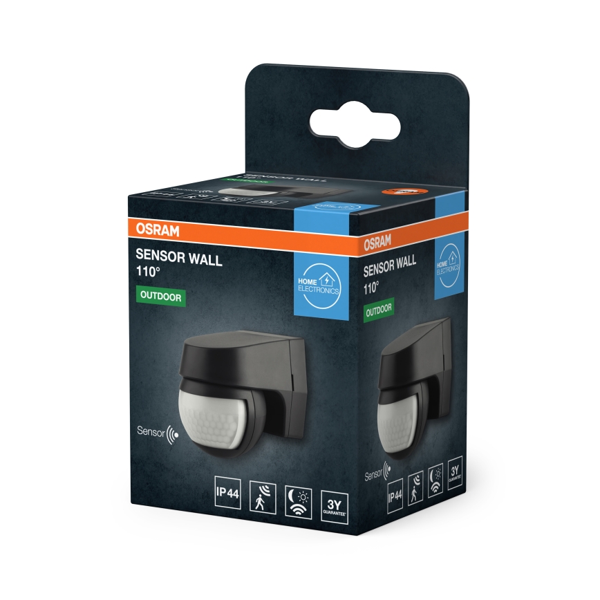 Osram - zunanji infrardečni senzor gibanja 230 V IP44 črn