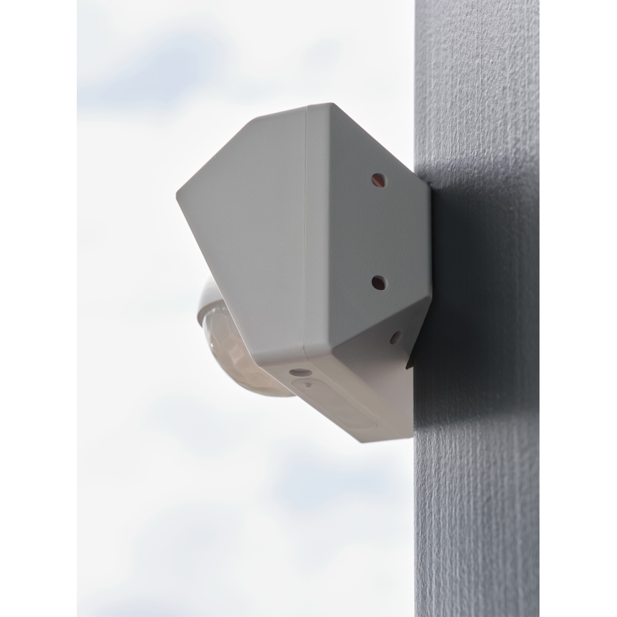 Osram - Zunanji solarni senzor gibanja SMART+ 3,7 V, bel, IP65, Wi-Fi, 800 mAh