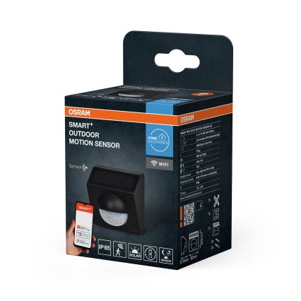 Osram - Zunanji sončni senzor gibanja SMART+ 3,7V antracit IP65 Wi-Fi 800 mAh