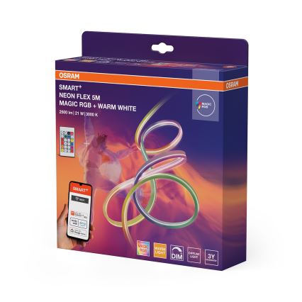 Osram - LED RGBW zatemljiv zunanji trak SMART+ MAGIC 5m LED/21W/230V IP44 Wi-Fi + daljinski upravljalnik