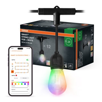 Osram - zunanji zatemnljiv LED RGB niz SMART+ STRING 12xLED/230V 7,47m IP44 Wi-Fi