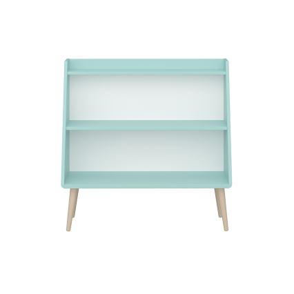 Otroška knjižna omara GAIA 80x81,3 cm turkizna/hrast