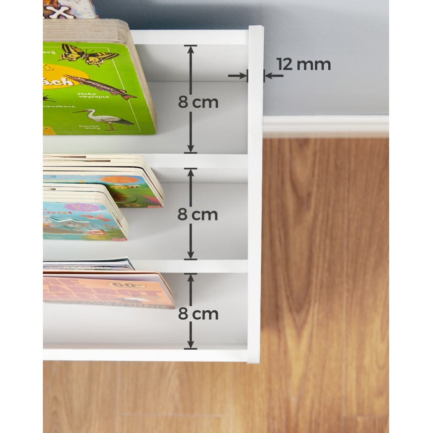 Otroška knjižnica z predalom ANET bela