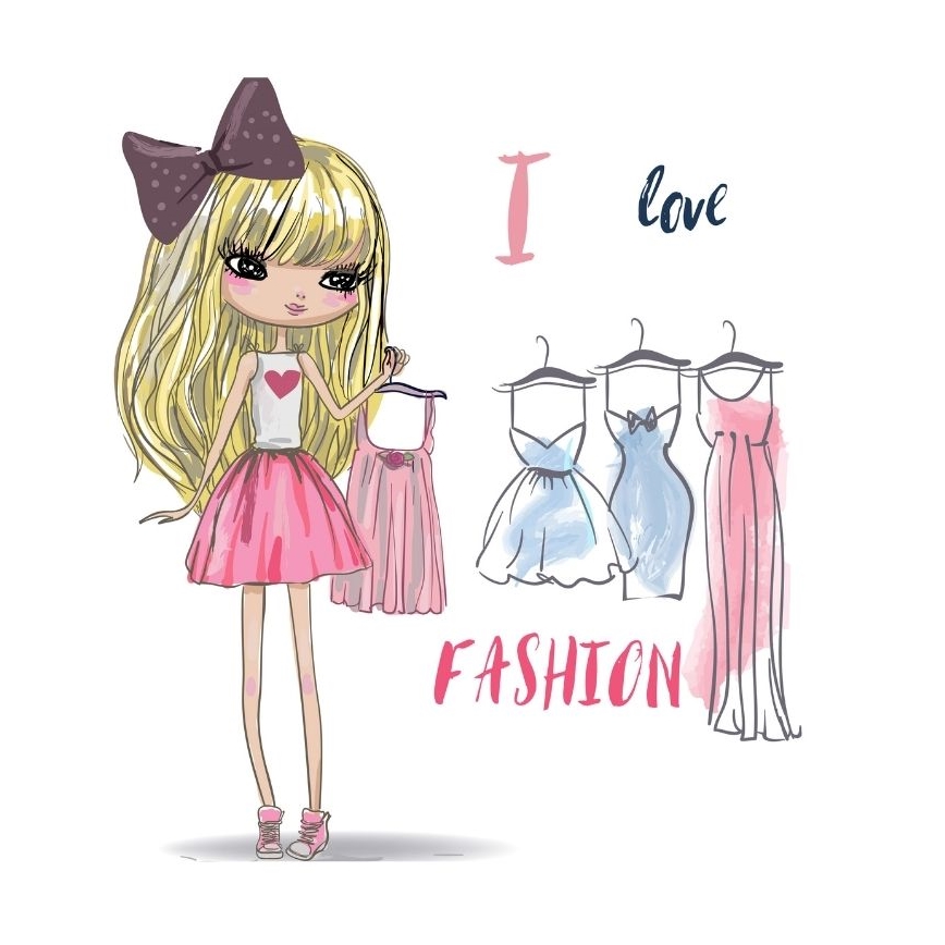 Otroška namizna svetilka GIRLS VIBES 1xE27/60W/230V, premer 18 cm Obožujem modo