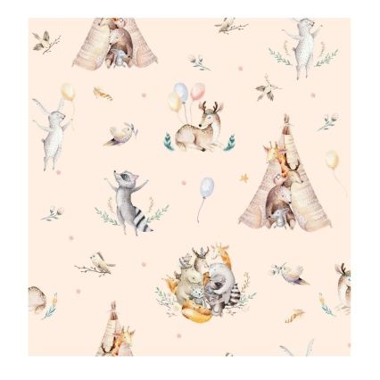 Otroška namizna svetilka KIDS ROOM 1xE27/60W/230V, premer 18 cm, z živalskim motivom