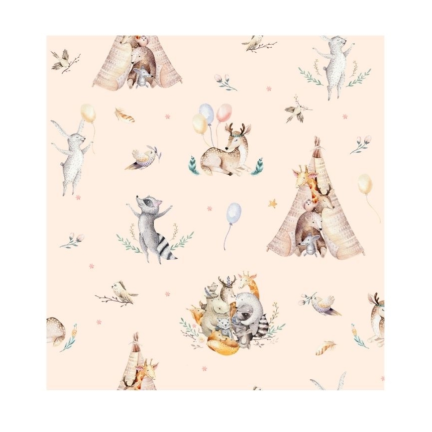 Otroška namizna svetilka KIDS ROOM 1xE27/60W/230V, premer 18 cm, z živalskim motivom