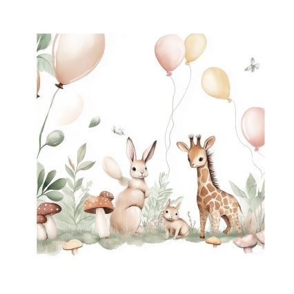 Otroška namizna svetilka KIDS ROOM 1xE27/60W/230V premer 18 cm živalski motiv