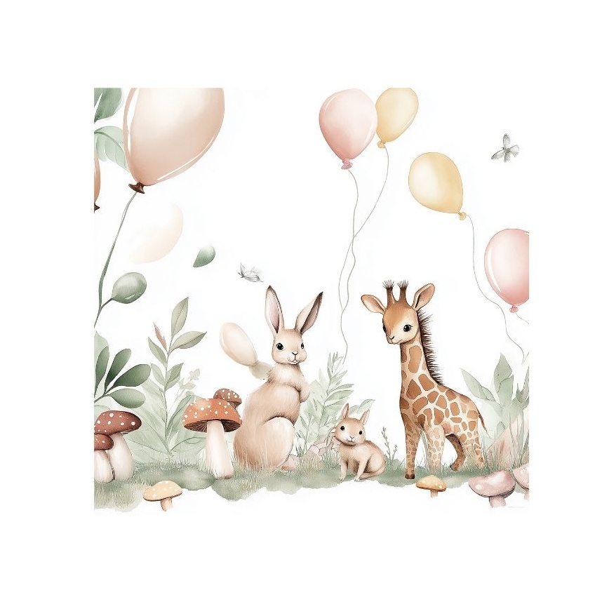 Otroška namizna svetilka KIDS ROOM 1xE27/60W/230V premer 18 cm živalski motiv