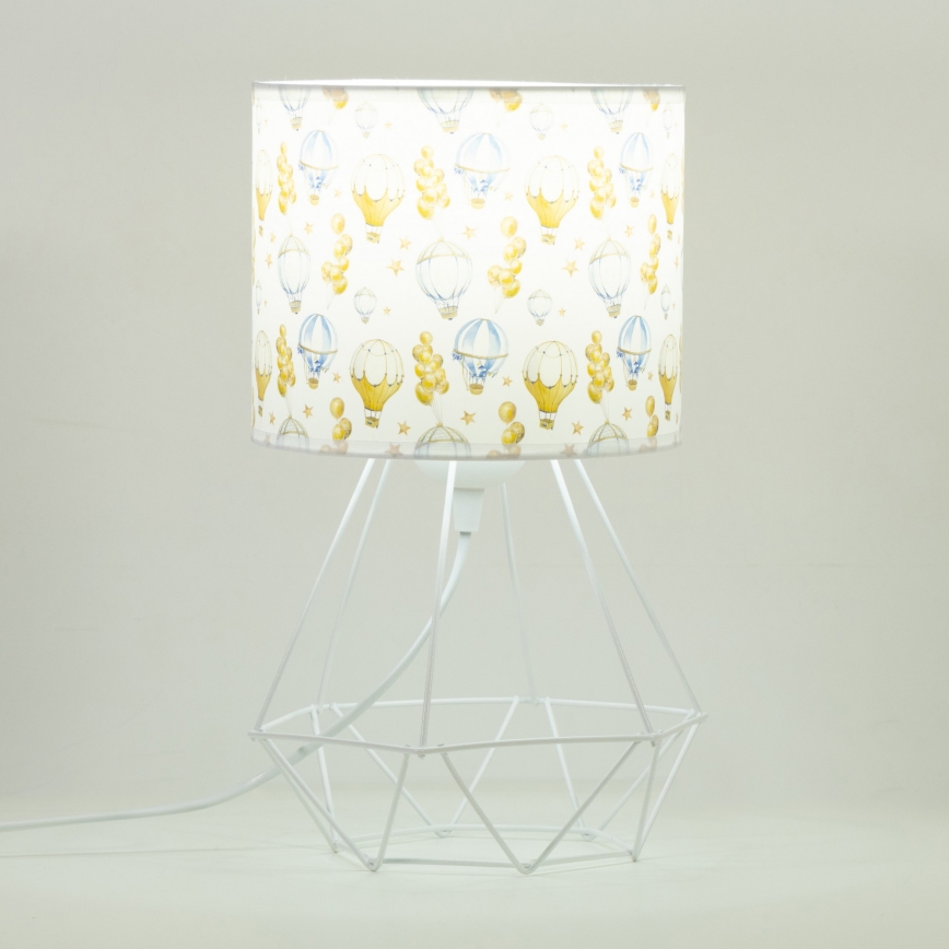 Otroška namizna svetilka KIDS ROOM 1xE27/60W/230V, Ø 18 cm, balončki