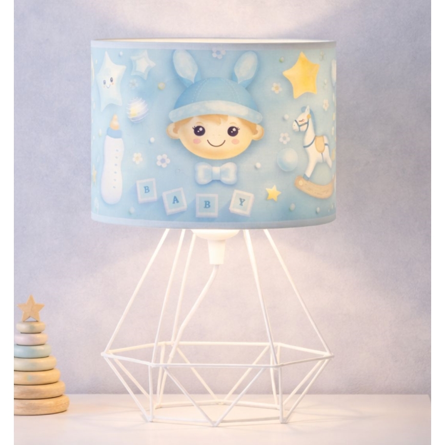 Otroška namizna svetilka KIDS ROOM 1xE27/60W/230V, Ø 18 cm, kozmonavt