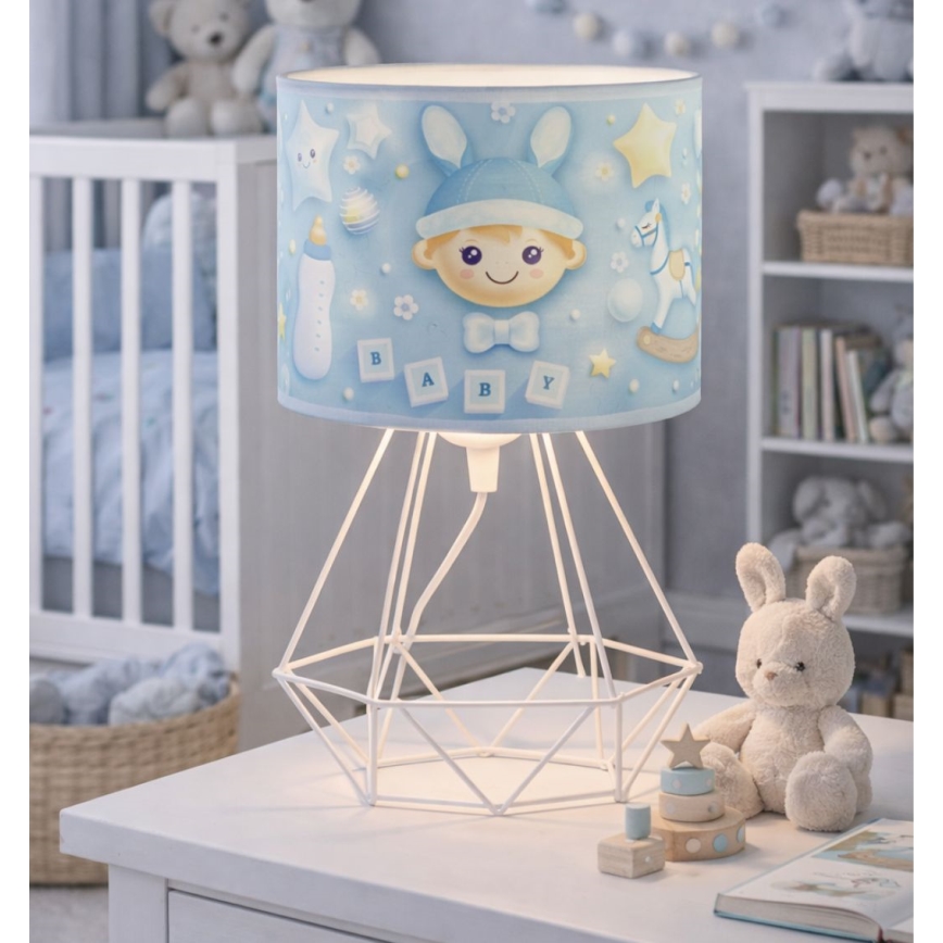 Otroška namizna svetilka KIDS ROOM 1xE27/60W/230V, Ø 18 cm, kozmonavt