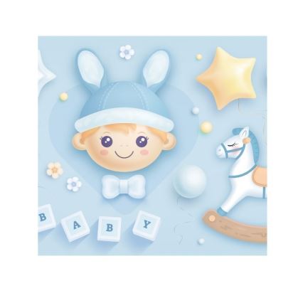 Otroška namizna svetilka KIDS ROOM 1xE27/60W/230V, Ø 18 cm, kozmonavt