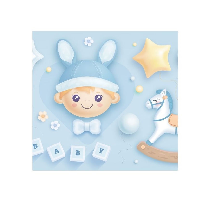 Otroška namizna svetilka KIDS ROOM 1xE27/60W/230V, Ø 18 cm, kozmonavt