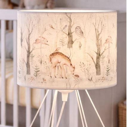 Otroška namizna svetilka KIDS ROOM 1xE27/60W/230V Ø 18 cm, živalski motiv