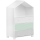 Otroška omarica MIRUM 126x80 cm bela/siva/zelena