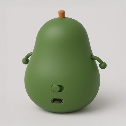 LED polnilna otroška nočna lučka AVOCADO s funkcijo zatemnitve in upravljanjem na dotik LED/1W/5V 1200 mAh