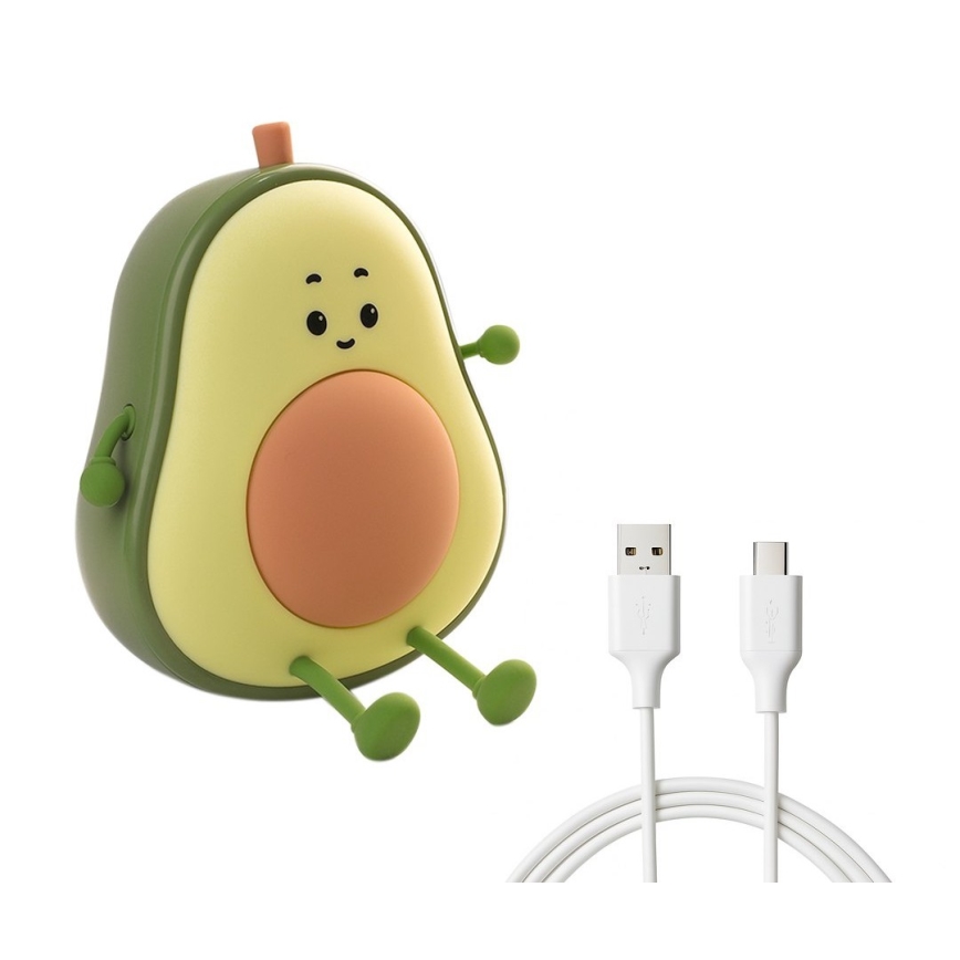 LED polnilna otroška nočna lučka AVOCADO s funkcijo zatemnitve in upravljanjem na dotik LED/1W/5V 1200 mAh
