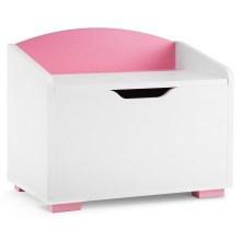 Otroška posoda za shranjevanje PABIS 50x60 cm bela/roza