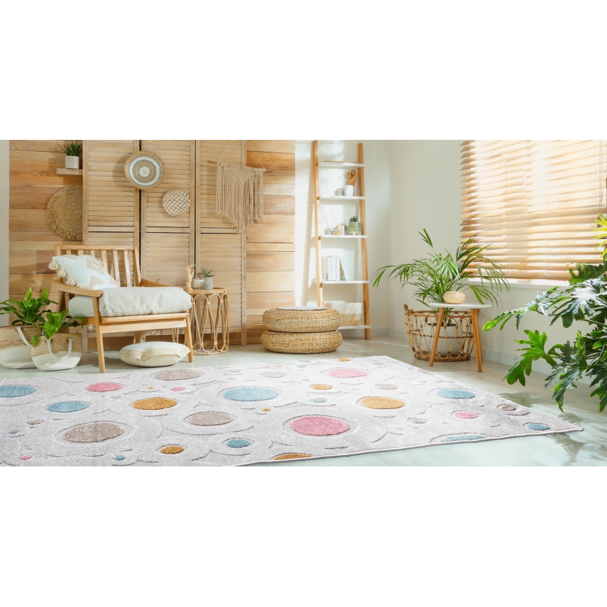Otroška preproga PIAR 80x150 cm pestrobarvna/pikice